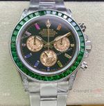 IPK Factory Rolex Daytona Green Bezel Swiss 7750 Watch 904L Stainless Steel 40mm
